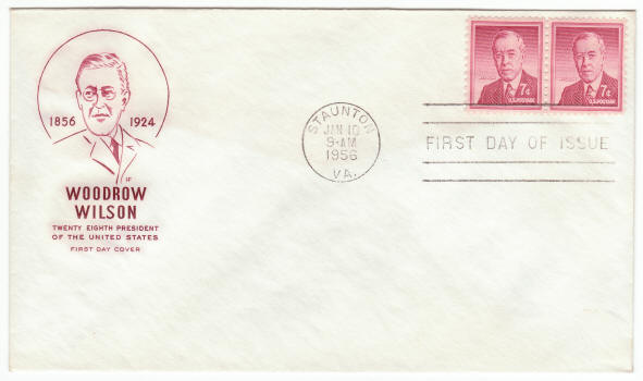 Scott #1040 Woodrow Wilson First Day Cover