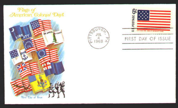 Scott #1345 1354 Complete Set First Day Covers