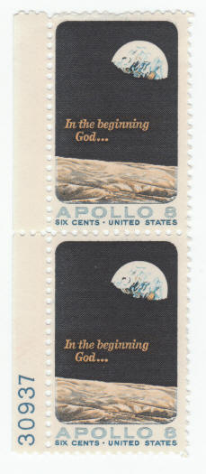 Scott #1371 Apollo 8 Plate Number Pair