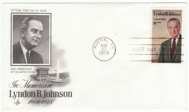 Scott #1503 Lyndon B Johnson First Day Cover