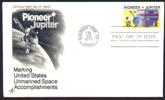 Scott #1556 Pioneer Jupiter Mission First Day Cover