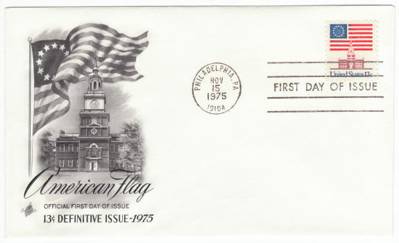 Scott #1622 US Flag Over Independence Hall First Day Cover