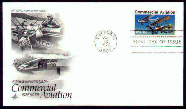 Scott #1684 50th Anniversary Commercial Aviation First Day Cover