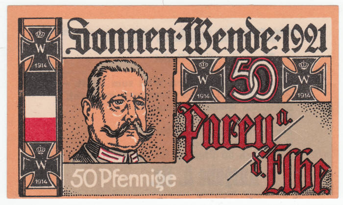 1921 Germany 50 Pfennig Note front