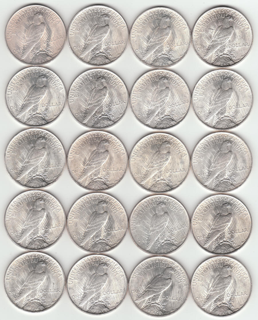 1923 United States Peace Silver Dollars reverse