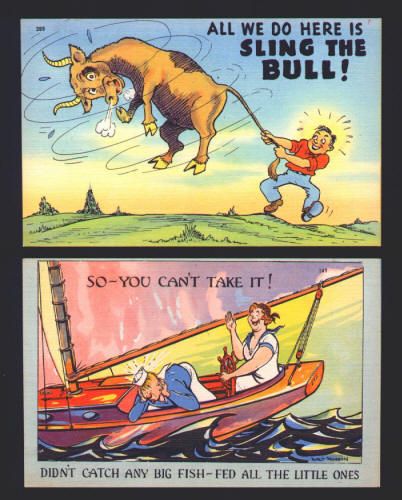 1930s 1940s Walt Munson Cartoon Post Cards