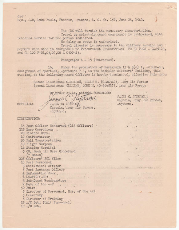 US Army Air Force Special Orders 157 June 1942 page 4