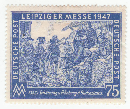 1947 Leipziger Messe 75pf Deutsche Post Stamp