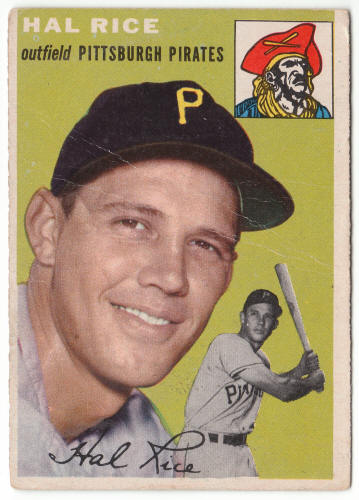 1954 Topps Baseball #95 Hal Rice