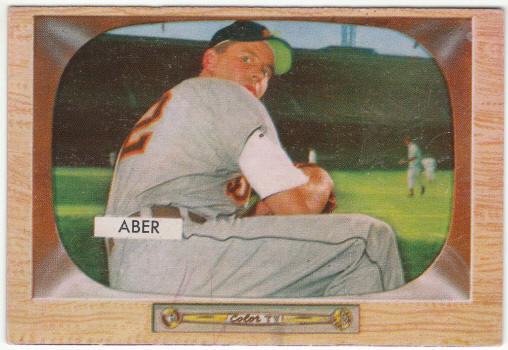 1955 Bowman Baseball #24 Al Aber