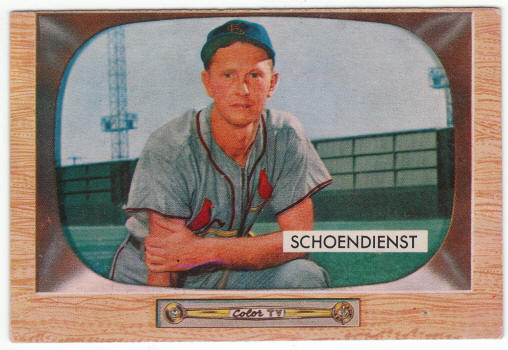 1955 Bowman Red Schoendienst #29 Hall of Fame