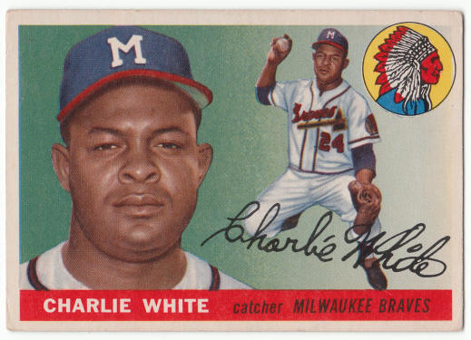 1955 Topps #103 Charlie White Rookie Card front