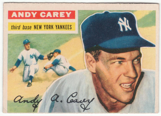 1956 Topps #12 Andy Carey front
