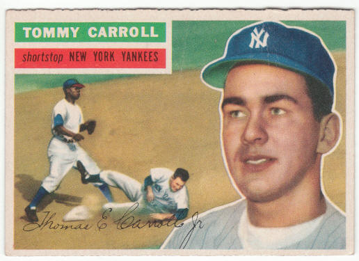 1956 Topps Baseball #139 Tommy Carroll
