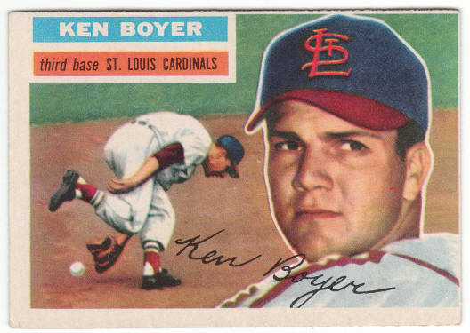 1956 Topps #14 Ken Boyer front