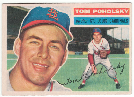 1956 Topps Baseball #196 Tom Poholsky