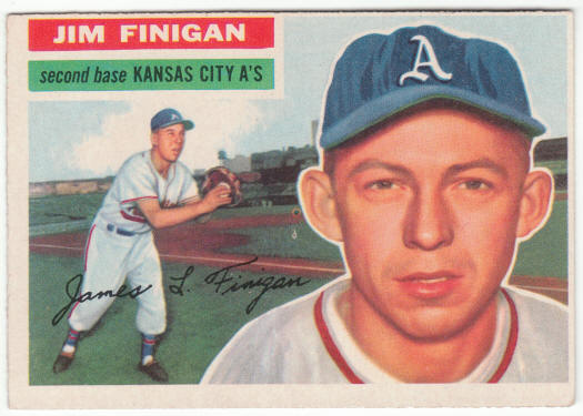 1956 Topps Baseball #22 Jim Finigan
