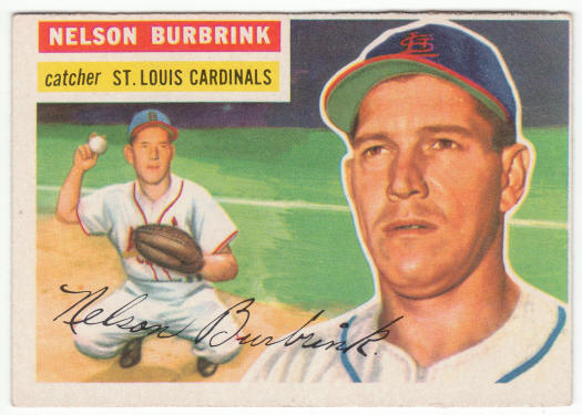 1956 Topps Baseball #27 Nelson Burbrink Rookie Card