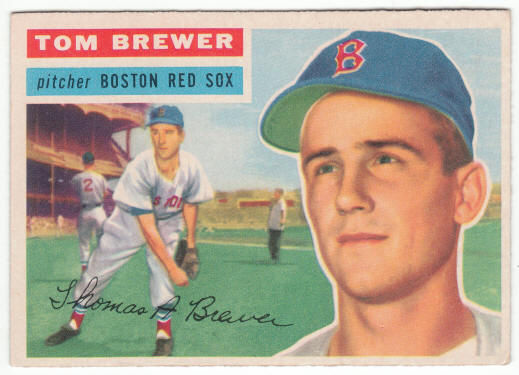 1956 Topps Baseball #34 Tom Brewer