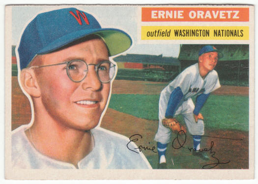 1956 Topps Baseball #51 Ernie Oravetz Rookie Card