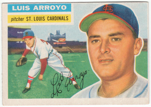 1956 Topps Baseball #64 Luis Arroyo Rookie Card
