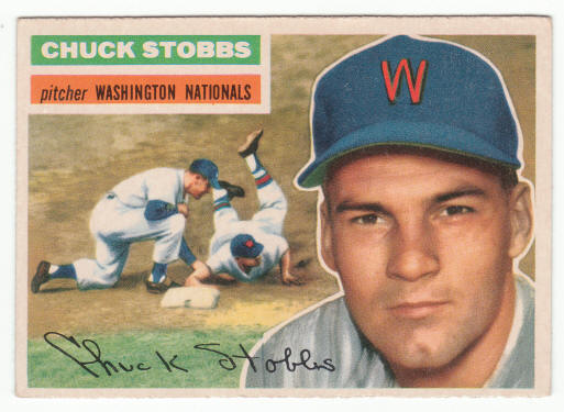 1956 Topps #68 Chuck Stobbs front