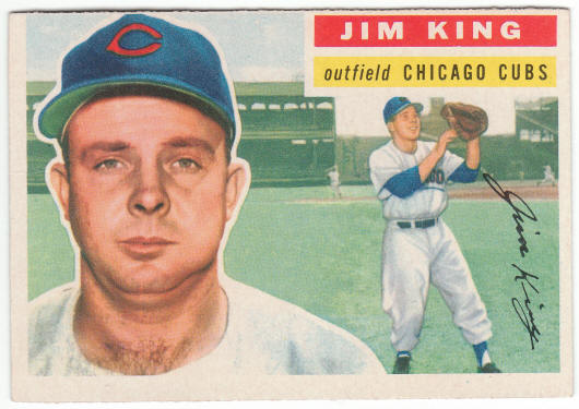 1956 Topps Baseball #74 Jim King Rookie Card