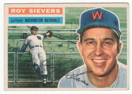 1956 Topps #75 Roy Sievers front