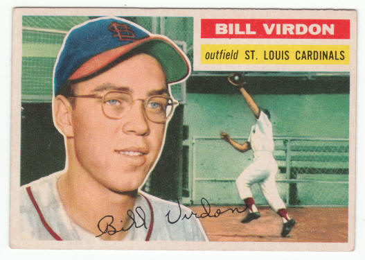1956 Topps Bill Virdon #170 front