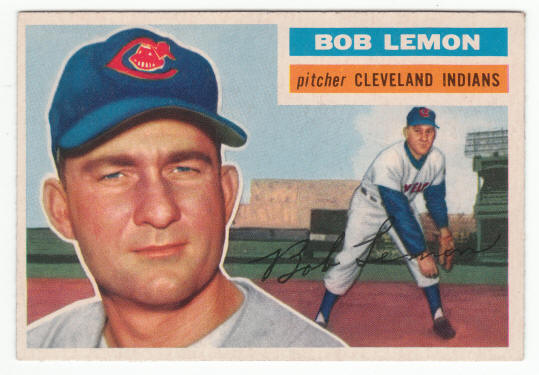 1956 Topps #255 Bob Lemon front