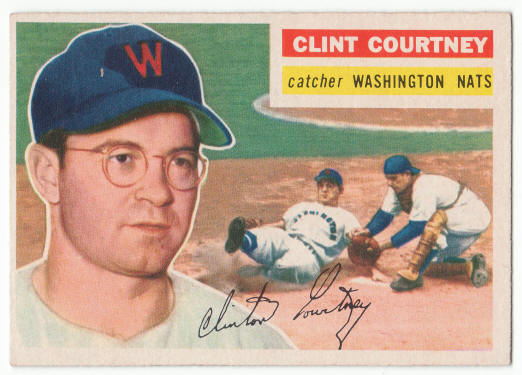 1956 Topps #159 Clint Courtney front