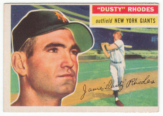 1956 Topps Dusty Rhodes #50