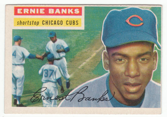 1956 Topps #15 Ernie Banks front