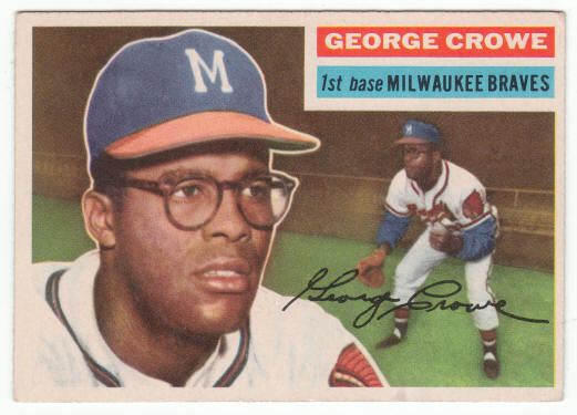 1956 Topps George Crowe #254 front