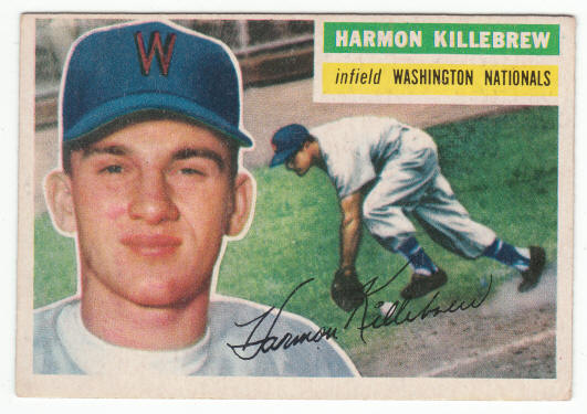 1956 Topps 164 Harmon Killebrew front