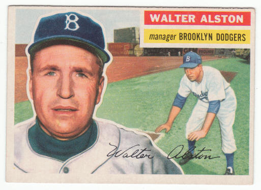 1956 Topps #8 Walter Alston Manager Rookie Card