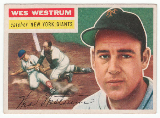 1956 Topps Wes Westrum #156 front