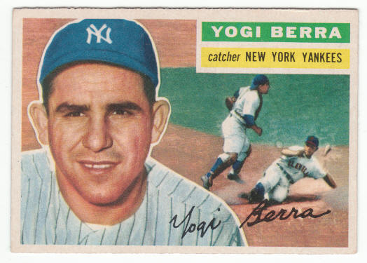 1956 Topps 110 Yogi Berra front