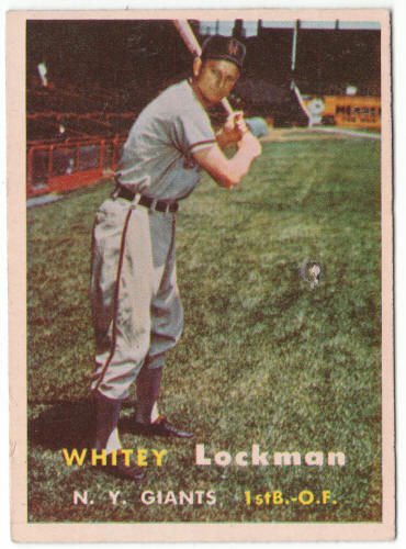 1957 Topps Baseball #232 Whitey Lockman