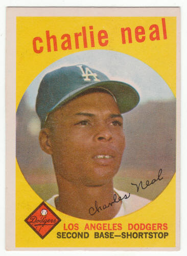 1959 Topps #427 Charlie Neal front