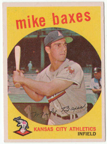 1959 Topps Baseball #381 Mike Baxes