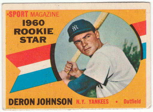 1960 Topps Baseball #134 Deron Johnson Rookie Star