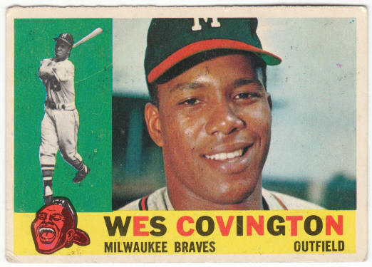 1960 Topps Baseball #158 Wes Covington