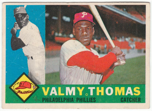 1960 Topps Baseball #167 Valmy Thomas