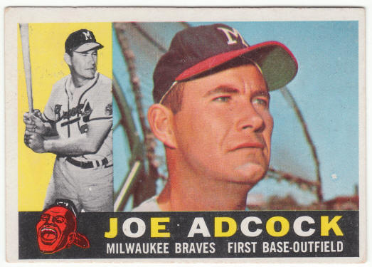 1960 Topps Baseball #3 Joe Adcock