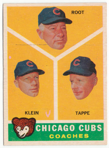 1960 Topps Baseball #457 Chicago Cubs Coaches