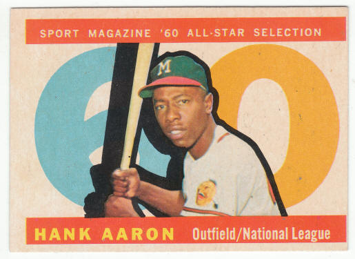 1960 Topps Hank Aaron AS #566 front