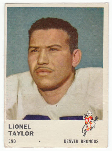 1961 Fleer Lionel Taylor #147 Rookie Card