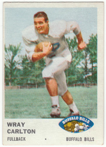 1961 Fleer Wray Carlton #134 Rookie Card