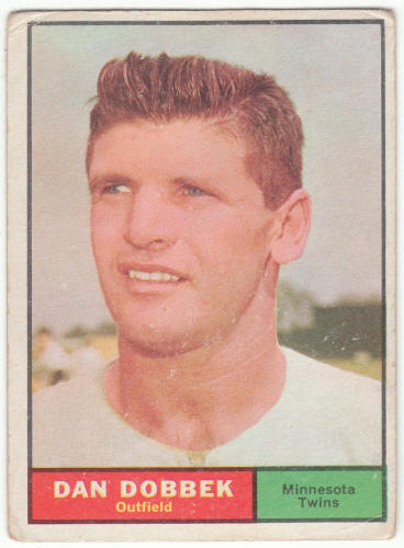 1961 Topps Baseball #108 Dan Dobbek front